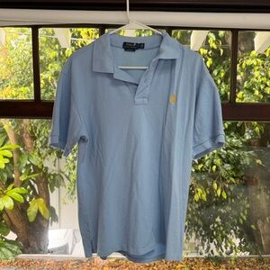 Polo Ralph Lauren Custom Slim Fit Polo Light Blue Vintage Large